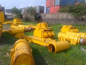 Finished hydraulic cylinders ready for dispatch from MGE Trading and Services