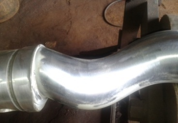 A hard chrome plated component polished to a mirror finish at MGE Trading and Services